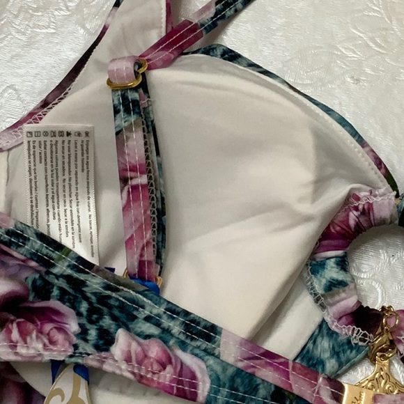 Lisa Blue AFRICAN QUEEN bikini top-Rose (#53) - Picture 5 of 7